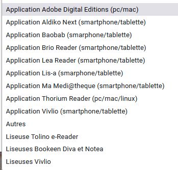 liste appli appareils